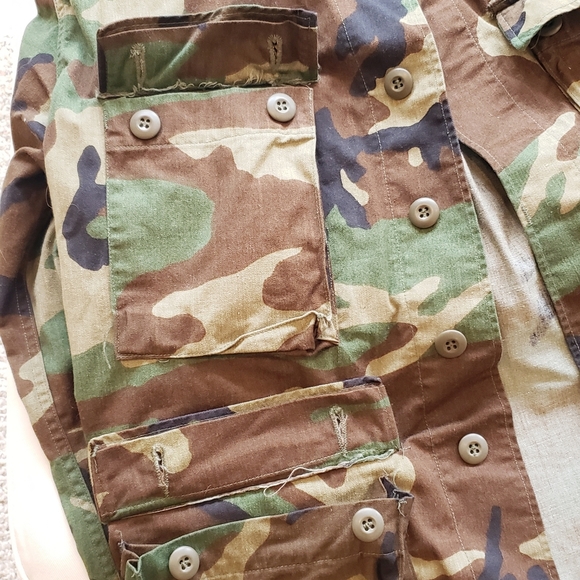 Vanderbilt Shirt Camo Military Jacket Size Medium - Picture 6 of 8